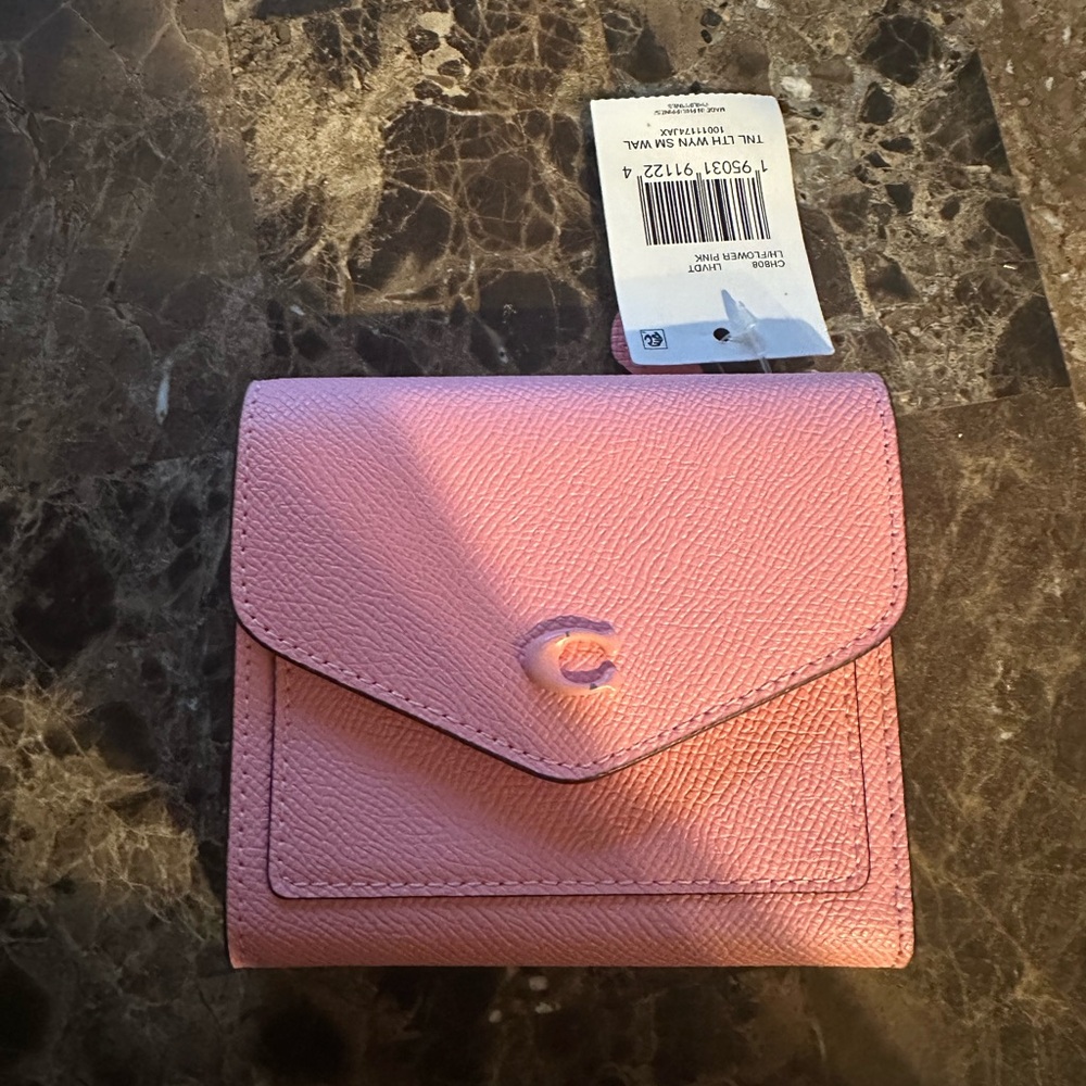 Light pink coach wallet